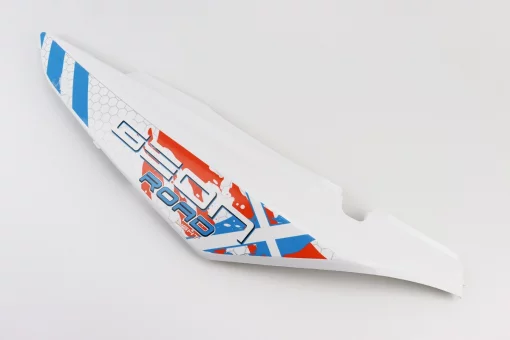 X-Road Light 200-250 пластик - задний боковой левый, БЕЛЫЙ с оранжевым рисунком, FIX-359284