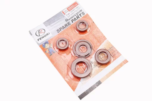 Сальники к-кт 6шт (15,6x25,5x7-2шт; 17x30x7; 20x31x7; 24x40x7; 33x39x4) двигателя, Honda DIO, коричневые, черные, от 5шт -10%,