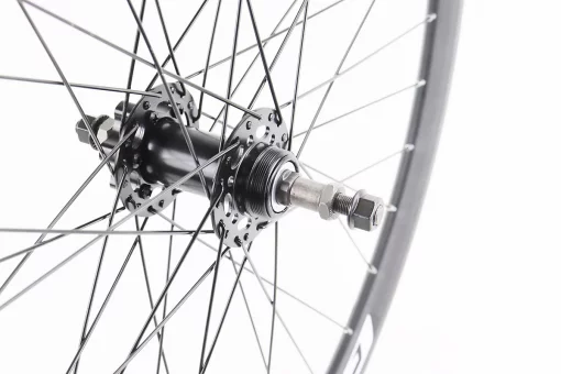 Колесо 27,5" заднє Disk-brake, обід та втулка 14Gx36H алюмінієві, під вільнобіг, кріпл. гайка, "GRAVITY", FIX-411519