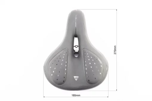 Сидіння ХВЗ 270x185мм з гелевими вставками, чорне, FIX-411529