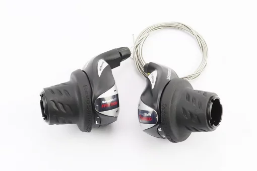 Переключатели (грипшифт) 3x7 скоростей, чёрные SL-RS 36, FIX-404130