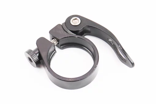 Затискач (хомут) труби сидіння MTB 34,9мм, кріпл. ексцентрик, алюмінієвий, чорний, FIX-411554