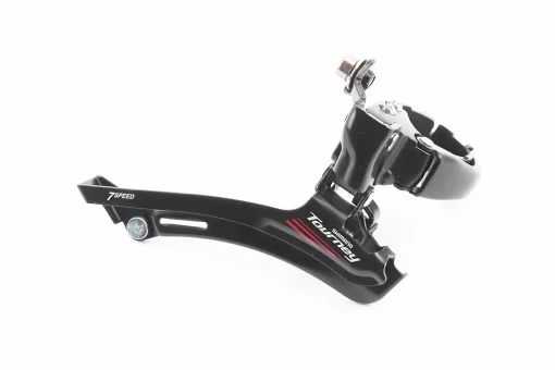 Перекидка цепи передняя с нижней тягой (ROAD 2x7 speed), крепл. 31,8/34,9мм, под звезду 50Т, чёрная FD-A070, FIX-404153