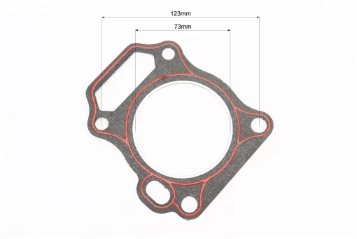 Прокладка головки цилиндра 173F-73mm (паронит, красная нить), для двигателя GX-240 - 8л.с., FIX-999427