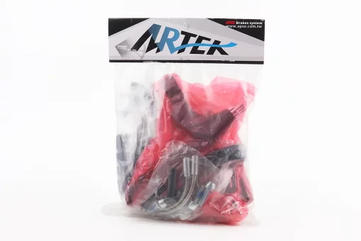 Гальмо V-brake 110мм (2 колеса) з ручками, алюмінієве, чорне 10DG/483D, FIX-411574