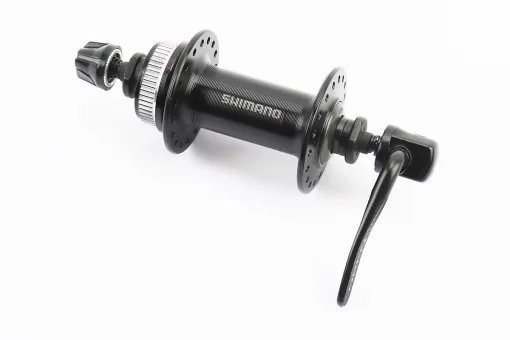 Втулка передняя MTB алюминиевая 14Gx36H, Disk-brake Center Lock, крепл. эксцентрик, чёрная HB-TX505, FIX-404206