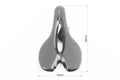 Сидіння MTB 255x155мм з ліхтарем, зарядка від USB, чорне LT-911, FIX-411606