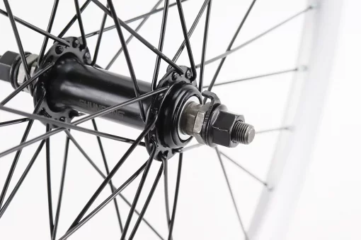 Колесо 24" переднє V-brake, обід "крапля" алюмінієвий, втулка 14Gх36H, кріпл. гайка, "GRAVITY", FIX-411653