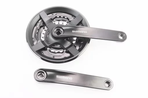 Шатуны "квадрат" 175мм, 42.34.24T MTB, алюминиевые, черные Tourney FC-TY301, FIX-404297