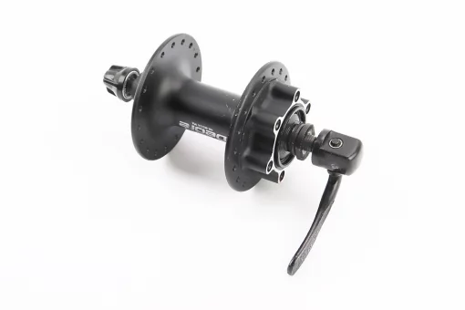 Втулка передняя MTB алюминиевая 14Gx36H, Disk-brake, крепл. эксцентрик, чёрная DEORE НВ-M525A, FIX-404315