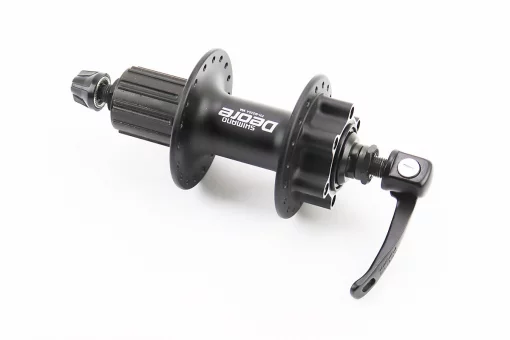 Втулка задняя MTB алюминиевая 14Gx36H под кассету 8-10зв, Disk-brake, крепл. эксцентрик, чёрная DEORE FH-M525A, FIX-404316