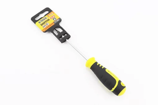 Викрутка магнітна тригранна TA2x100мм ручка з TPR покриттям 49-3210, FIX-702023