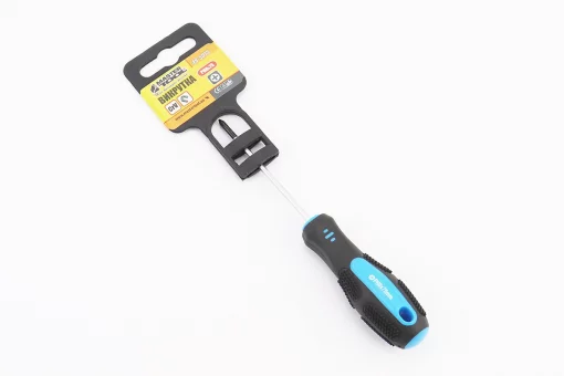 Отвёртка магнитная крестовая PH0х75мм ручка с TPR покрытием 48-5075, FIX-702030