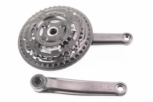 Шатуни "квадрат" 170мм, 42.34.24T MTB, чорні NSP-3001, FIX-411674