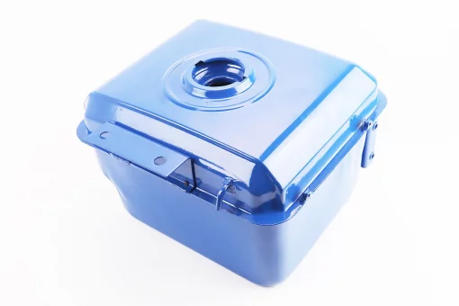 Бак топливный R195NM, 285x230x180mm, потайная горловина, отверстие под кран топливный + фара, FIX-604678