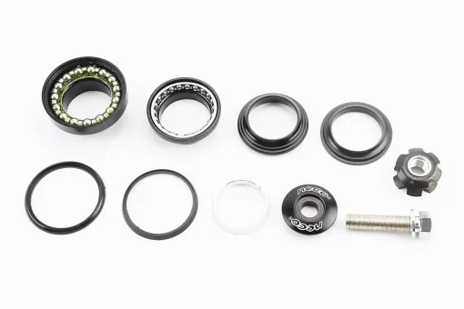 Кермова колонка BMX 1-1/8" (34/28,6x34/30) безрізьбової вилки, чорні H879, FIX-411711
