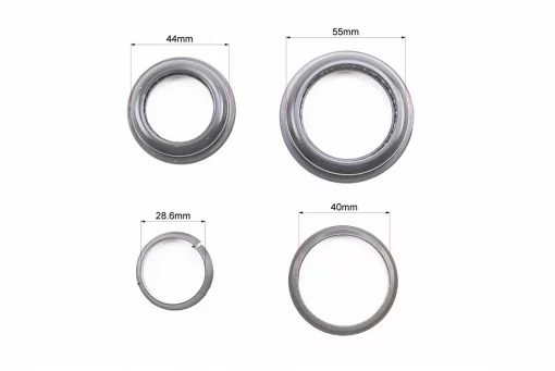 Кермова колонка 1-1/8"x1,5" (44/28,6x55/40мм) безрізьбової вилки, напівінтегровані, чорні H156, FIX-411712