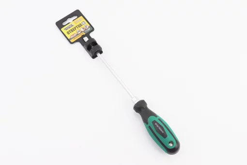 Викрутка магнітна шліцева HEX SL5x150мм ручка з TPR покриттям 45-8515, FIX-702049