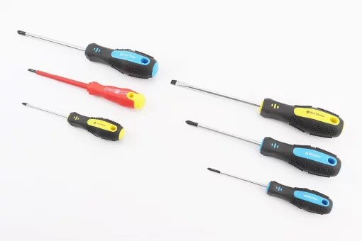 Отвёртки набор 6шт PH0х75мм PH1х100мм PH2х125мм SL3х75мм SL6х125мм SL4х100мм 1000V 40-1146, FIX-702055