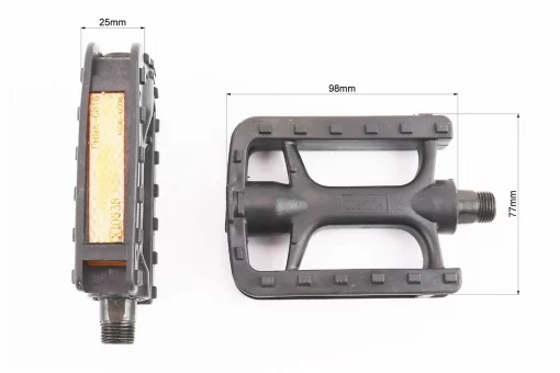 Педалі MTB 9/16" (104x72.5x23mm) пластикові, чорні HJL-822, FIX-411755