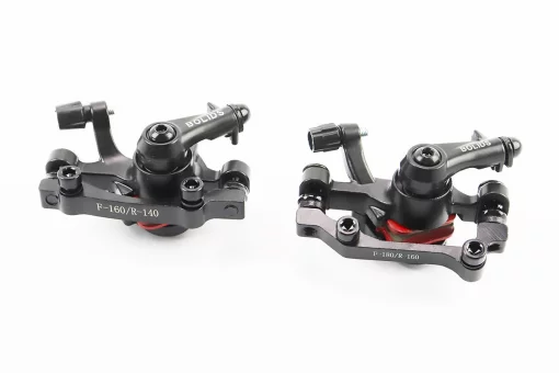 Гальмівні супорти передні (F160/R140мм)+задні (F180/R160мм), чорні BOLI, FIX-411756