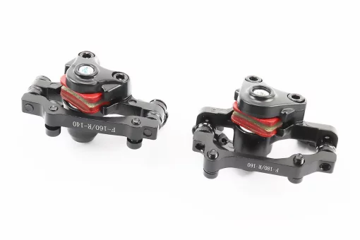 Гальмівні супорти передні (F160/R140мм)+задні (F180/R160мм), чорні BOLI, FIX-411756