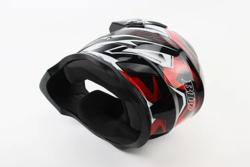 Шлем кроссовый/эндуро/АТV BLD-819-7 S (55-56см), ЧЕРНО-КРАСНЫЙ, FIX-360019