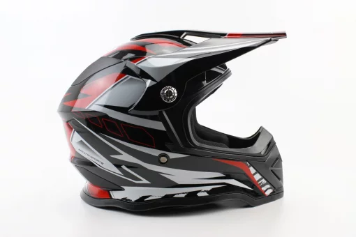 Шлем кроссовый/эндуро/АТV BLD-819-7 S (55-56см), ЧЕРНО-КРАСНЫЙ, FIX-360019