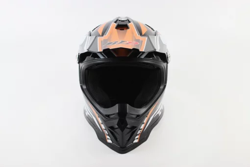 Шолом кросовий/ендуро/АТV BLD-819-7 S (55-56см), ЧОРНО-ПОМАРАНЧЕВИЙ, FIX-360020