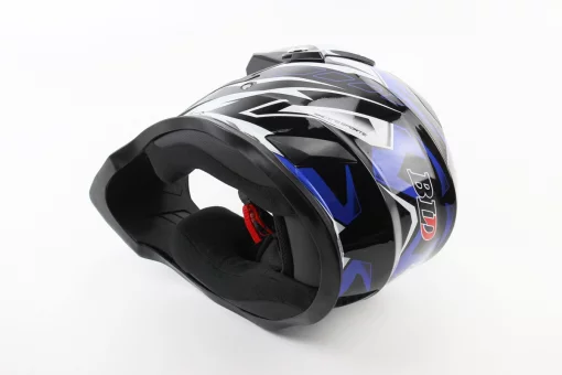 Шолом кросовий/ендуро/АТV BLD-819-7 S (55-56см), ЧОРНО-СИНІЙ, FIX-360022