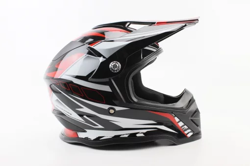 Шлем кроссовый/эндуро/АТV BLD-819-7 М (57-58см), ЧЕРНО-КРАСНЫЙ, FIX-360024