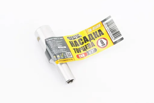 Головка торцевая 6-гранная удлиненная 1/2" 8x78мм CrV 78-0508, FIX-702060