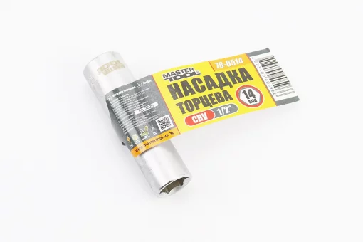 Головка торцевая 6-гранная удлиненная 1/2" 14x78мм CrV 78-0514, FIX-702062