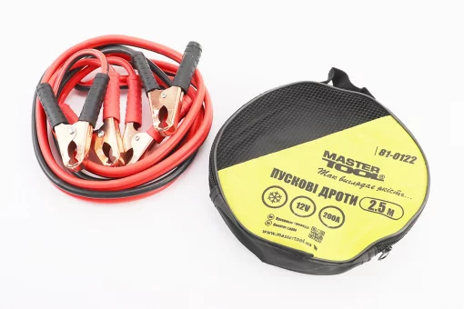 Дроти пускові 200А/12V, 2,5 м 81-0122, FIX-702064