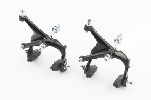 Гальмо ROAD V-brake кліщового типу, переднє+заднє, хід колодки 37-48мм, алюмінієве, чорне AR-2004D, FIX-406014