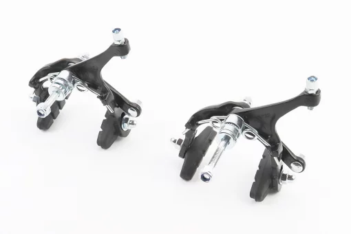 Гальмо ROAD V-brake кліщового типу, переднє+заднє, хід колодки 37-48мм, алюмінієве, чорне AR-2004D, FIX-406014