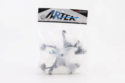 Гальмо ROAD V-brake кліщового типу, переднє+заднє, хід колодки 37-48мм, алюмінієве, чорне AR-2004D, FIX-406014