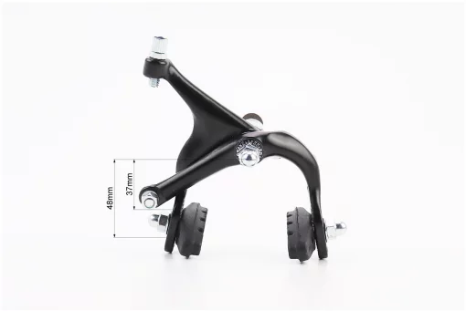Гальмо ROAD V-brake кліщового типу, переднє+заднє, хід колодки 37-48мм, алюмінієве, чорне AR-2004D, FIX-406014