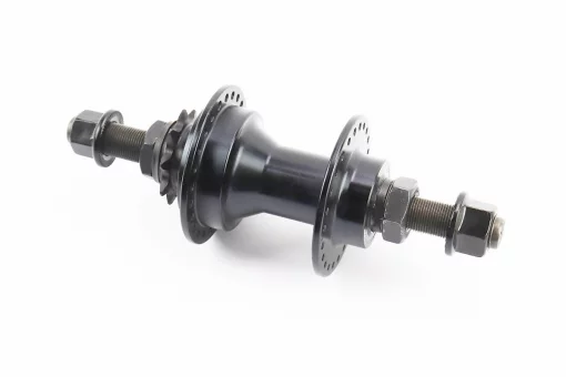 Втулка задняя BMX алюминиевая 14Gx48H драйвер 9Т, ось 14мм, крепл. гайка, чёрная KT-M89R, FIX-406015