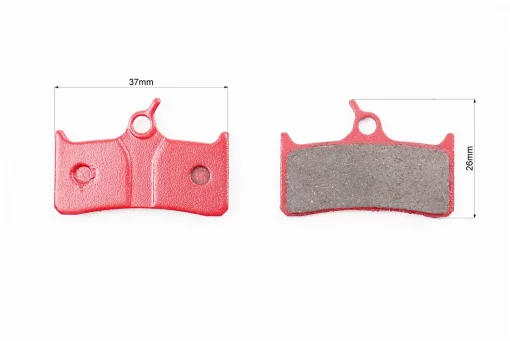 Гальмівні колодки Disk-brake (Shimano BR-M755, M755DH, XTR Pre-02, Grimeca system 8, Hope M4, Sram 9,0), червоні YL-1010,