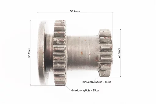 Шестерня КПП первичного вала Z-14x25, FIX-602199