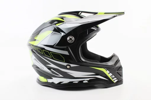 Шолом кросовий/ендуро/АТV BLD-819-7 М (57-58см), ЧОРНИЙ/НЕОНОВО-ЖОВТИЙ, FIX-360026