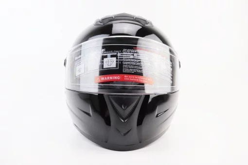 Шлем интеграл, закрытый+очки BLD-М61 S (55-56см), ЧЕРНЫЙ глянец, FIX-360039