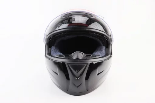 Шлем интеграл, закрытый+очки BLD-М61 S (55-56см), ЧЕРНЫЙ глянец, FIX-360039