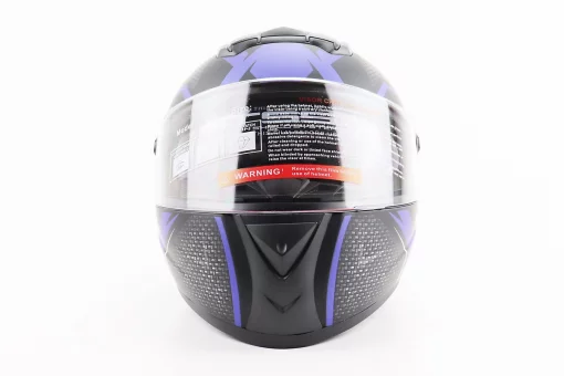 Шлем интеграл, закрытый+очки BLD-М61 М (57-58см), ЧЕРНО-СИНИЙ, FIX-360044