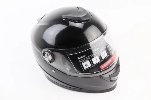 Шлем интеграл, закрытый BLD-М65 S (55-56см), ЧЕРНЫЙ глянец, FIX-360045