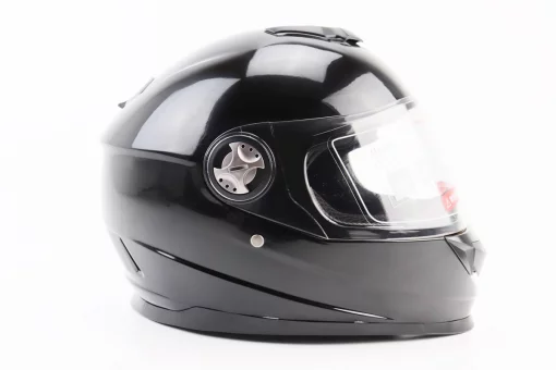 Шлем интеграл, закрытый BLD-М65 S (55-56см), ЧЕРНЫЙ глянец, FIX-360045