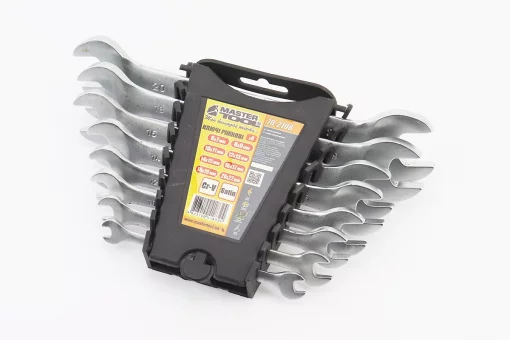 Набор ключей рожковых 8шт (6х7/8х9/10х11/12х13/14х15/16х17/18х19/20х22мм) "пластиковый держатель" 70-2108, FIX-702076