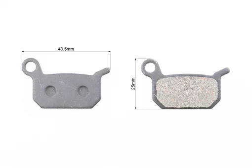 Гальмівні колодки Disk-brake (Formula 4Racing/B4, 4-piston O2, 2-piston B4), чорні YL-1017, FIX-406045