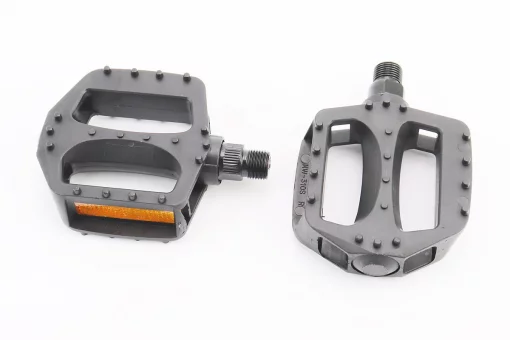 Педали CHILD 9/16" (97x80x23mm) пластиковые, чёрные NW-310S, FIX-411832